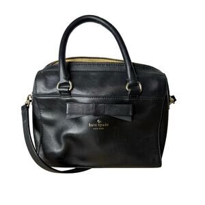 Kate Spade Smooth Leather Black Shoulder Bag Small
